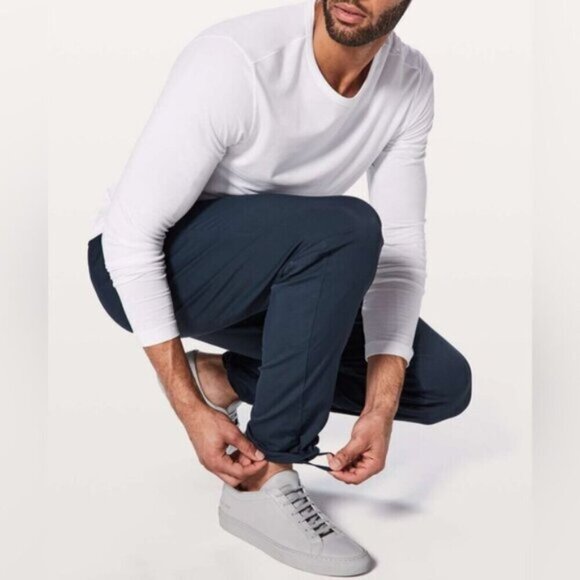 Lululemon Great Wall Pant  32" Navy Men Size L - Picture 9 of 9